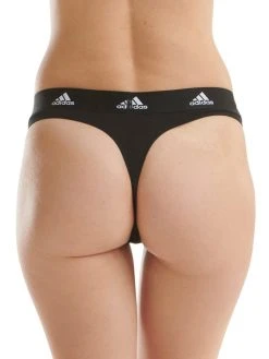 ADIDAS Cotton Logo String, 2er-Pack -SPANX-Shop Adidas Cotton Logo String 2er Pack schwarz 4A1P79 000 2