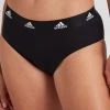 ADIDAS Cotton Logo Slip, Bikini Cut -SPANX-Shop Adidas Sport Smart Cotton Solid Brazil Slip schwarz 4A1H92 000