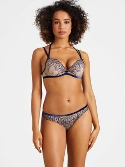 Aubade Coeur Enlacés Hüftslip -SPANX-Shop Aubade Coeur Enlaces Hueftslip blau beige QD20 NIGF 3