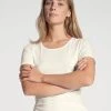 Calida 100% Nature Kurzarm-Shirt, Compostable -SPANX-Shop Calida 100 Nature Shirt kurzarm T Shirt weiss star white 14294 910