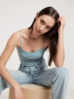 Calida Cate Print Spaghetti-Top -SPANX-Shop Calida Cate Print Spaghetti Top blau 10298 473 6