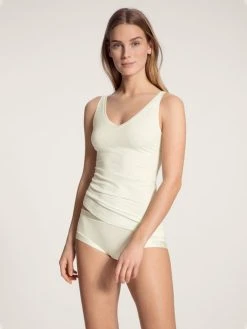 Calida Cate Tank-Top Mit V-Ausschnitt -SPANX-Shop Calida Cate Tank Top champagner 12459 911 2