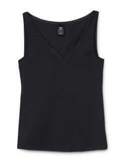 Calida Cate Tank-Top Mit V-Ausschnitt -SPANX-Shop Calida Cate Tank Top schwarz 12459 992 4