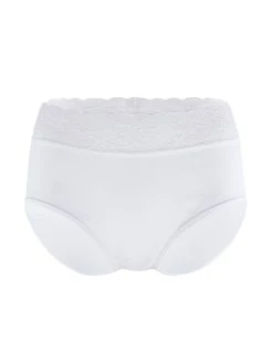 Calida Iconics Midislip -SPANX-Shop Calida Classic Lycraspitze Midislip weiss 23907 001 3