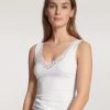 Calida Feminin Sense Tank-Top, V-Neck -SPANX-Shop Calida Feminin Sense Tank Top weiss 12451 001