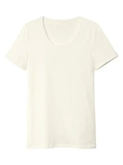 Calida 100% Nature Kurzarm-Shirt, Compostable -SPANX-Shop Calida I Love Nature Kurzarm Shirt Compostable weiss 14294 910