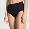 Calida Iconics Midislip 1 Calida Iconics Midislip -SPANX-Shop Calida Lycraspitze Midi Slip high waist schwarz 23907 992