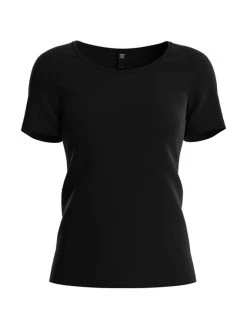 Calida Natural Comfort T-Shirt, Rundhals -SPANX-Shop Calida Natural Comfort Shirt kurzarm T Shirt schwarz 14075 992 4