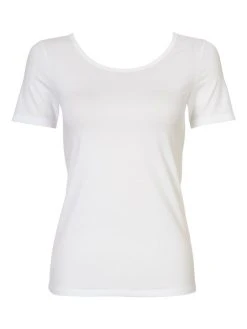 Calida Natural Comfort T-Shirt, Rundhals -SPANX-Shop Calida Natural Comfort Shirt kurzarm T Shirt weiss 14075 001 1630655415