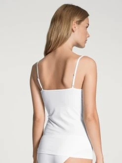 Calida Natural Comfort Spaghetti-Top -SPANX-Shop Calida Natural Comfort Spaghetti Top Traeger verstellbar weiss 11075 001 1