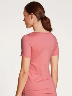 Calida Natural Comfort T-Shirt, Rundhals -SPANX-Shop Calida Natural Comfort T Shirt Rundhals rosa 14075 243 1