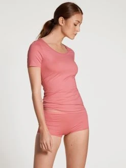 Calida Natural Comfort T-Shirt, Rundhals -SPANX-Shop Calida Natural Comfort T Shirt Rundhals rosa 14075 243 2