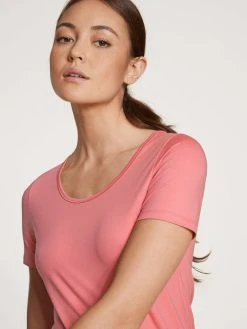 Calida Natural Comfort T-Shirt, Rundhals -SPANX-Shop Calida Natural Comfort T Shirt Rundhals rosa 14075 243 3