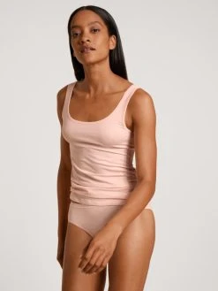 Calida Natural Comfort Tank Top -SPANX-Shop Calida Natural Comfort Tank Top Rundhals rosa 12175 072 4