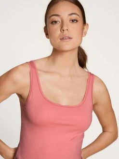Calida Natural Comfort Tank Top -SPANX-Shop Calida Natural Comfort Tank Top Rundhals rosa 12175 243 3