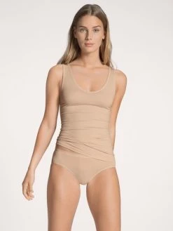 Calida Natural Comfort Tank-Top, V-Neck -SPANX-Shop Calida Natural Comfort Tank Top haut teint 12275 160 2