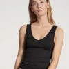 Calida Natural Comfort Tank-Top, V-Neck -SPANX-Shop Calida Natural Comfort Tank Top schwarz 12275 992