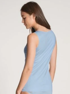 Calida Natural Luxe Tank-Top -SPANX-Shop Calida Natural Luxe Tank Top blau 12490 383 1