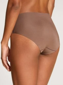 Calida Natural Skin Seamless-Midi-Slip, Compostable -SPANX-Shop Calida Natural Skin Seamless Midi Slip braun 22239 078 1