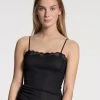 Calida Richesse Lace Spaghetti-Top -SPANX-Shop Calida Richesse Lace Spaghetti Top Traeger verstellbar schwarz 11290 996