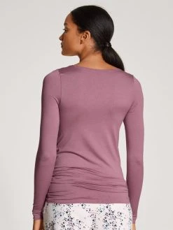 Calida Second Skin Langarm-Shirt -SPANX-Shop Calida Second Skin Top langarm violett 15003 324 1