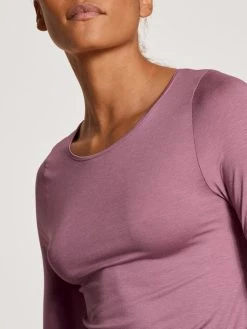 Calida Second Skin Langarm-Shirt -SPANX-Shop Calida Second Skin Top langarm violett 15003 324 3