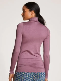 Calida Second Skin Langarm-Shirt -SPANX-Shop Calida Second Skin Top langarm violett 15103 324 1
