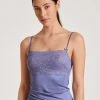 Calida Sensual Secrets Spaghetti-Top Mit Breitem Spitzensaum -SPANX-Shop Calida Sensual Secrets Spaghetti Top mit breitem Spitzensaum violett 11531 371