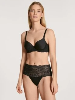 Calida Sensual Secrets String, High Waist -SPANX-Shop Calida Sensual Secrets String high waist schwarz 20931 992 2