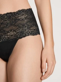 Calida Sensual Secrets String, High Waist -SPANX-Shop Calida Sensual Secrets String high waist schwarz 20931 992 3