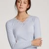 Calida Silky Wool Glam Langarm-Shirt Aus Wolle-Seide