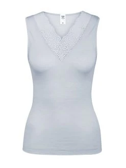 Calida Silky Wool Glam Tank-Top -SPANX-Shop Calida Silky Wool Glam Tank Top blau 12059 521 5