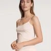 Calida True Confidence Spaghetti-Top Aus Wolle-Seide -SPANX-Shop Calida True Confidence Spaghetti Top aus Wolle Seide beige 10435 090 1622640836