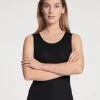 Calida True Confidence Tank-Top Aus Wolle-Seide -SPANX-Shop Calida True Confidence Tank Top schwarz 12435 996