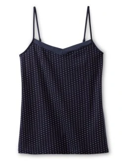 Calida Cate Print Spaghetti-Top -SPANX-Shop Calida Cate Print Spaghetti Top blau 10298 339 5