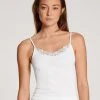 Calida Cotton Desire Spaghetti-Top -SPANX-Shop Calida Cotton Desire Spaghetti Top weiss 10028 001