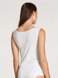 Calida Cotton Desire Top Ohne Arm -SPANX-Shop Calida Cotton Desire Top ohne Arm weiss 12328 001 1