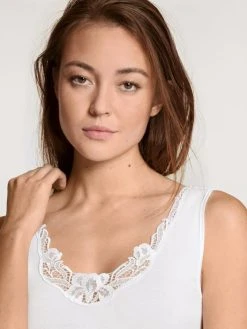 Calida Cotton Desire Top Ohne Arm -SPANX-Shop Calida Cotton Desire Top ohne Arm weiss 12328 001 3