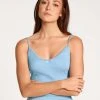 Calida Light Spaghetti-Top -SPANX-Shop Calida Light Spaghetti Top blau 13102 383