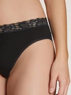 Calida Natural Comfort Lace Slip, Regular Cut -SPANX-Shop Calida Natural Comfort Lace Slip regular cut schwarz 22756 992 3