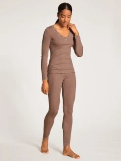 Calida Richesse Lace Leggings -SPANX-Shop Calida Richesse Lace Leggings braun 27991 078 2