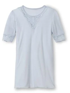 Calida Silky Wool Glam Kurzarm-Shirt -SPANX-Shop Calida Silky Wool Glam Top kurzarm tuerkis 14159 521 4