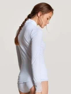 SPANX-Shop -SPANX-Shop Calida Silky Wool Glam Top langarm tuerkis 15659 521 neu 1