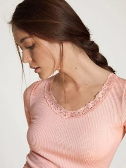 Calida Silky Wool Joy Kurzarm-Shirt -SPANX-Shop Calida Silky Wool Joy Top kurzarm rosa 14792 083 3