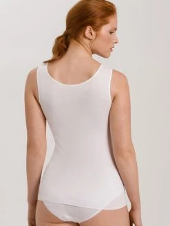 HANRO Cotton Seamless Trägertop -SPANX-Shop HANRO Cotton Seamless Traegertop weiss 071602 0101 1 1