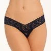 HANKY PANKY Signature Lace Low Rise String -SPANX-Shop HAN 4911P NAVY