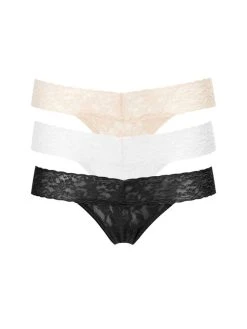 HANKY PANKY Signature Lace Low Rise String, 3er-Pack