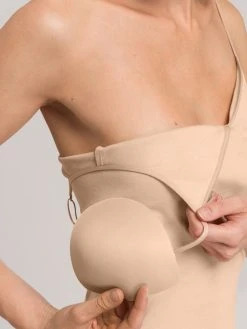 HANRO Cotton Seamless Spaghetti-Top Mit Cups -SPANX-Shop Hanro Cotton Seamless Spaghetti Top mit Cups beige 071605 0274 4