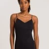 HANRO Cotton Seamless Spaghetti-Top Mit Cups -SPANX-Shop Hanro Cotton Seamless Spaghetti Top mit Cups schwarz 071605 0019