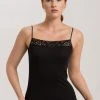 HANRO Moments Spaghetti-Top -SPANX-Shop Hanro Moments Spaghetti Top schwarz 071484 0019